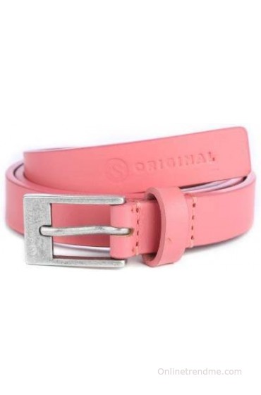 American Swan Women Casual Pink Artificial Leather Belt(Pink)
